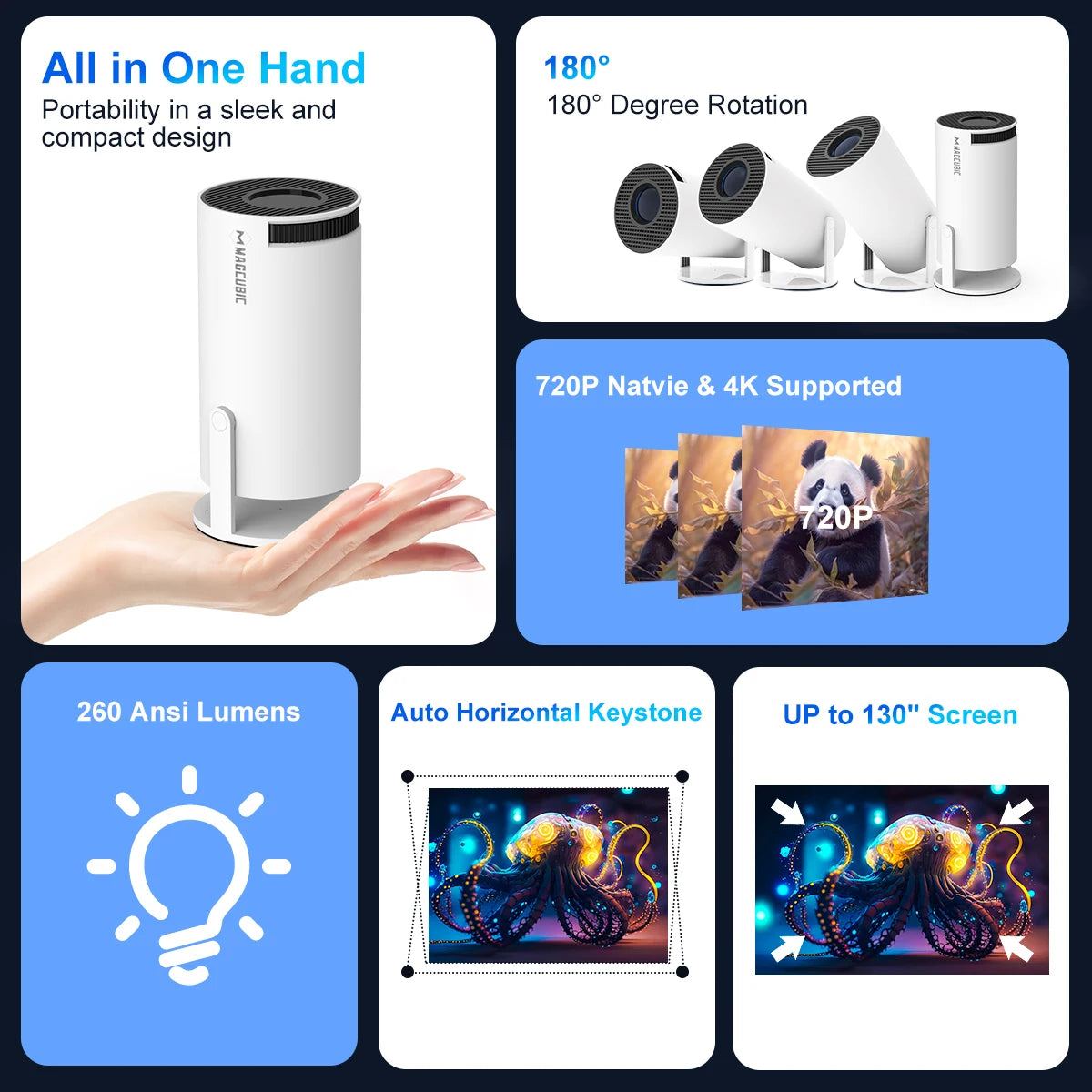 4K Mini Projector Pro